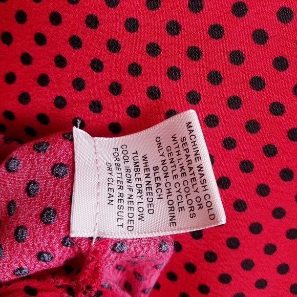 Philosophy |‎ Red Polka dot Long Sleeve, Large - Picture 8 of 10